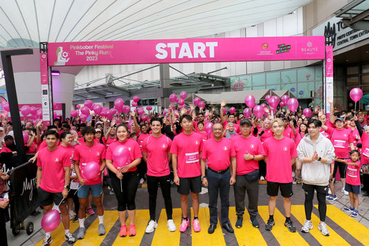 Beauté Library dons pink for charity in The Pinky Run 2023