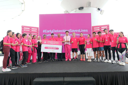 Beauté Library accumulated a total of RM20,000 Pinky Fund for the National Cancer Society  Malaysia (NCSM)!